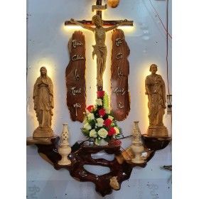 Bộ gỗ Cẩm tượng pơmu 50cm