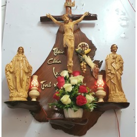 Bộ gỗ Hương tượng 40cm polyme